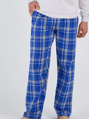 Royal Blue/Grey NWT Boxercraft Plaid Pajama Lounge Pants | Adult | Brand New